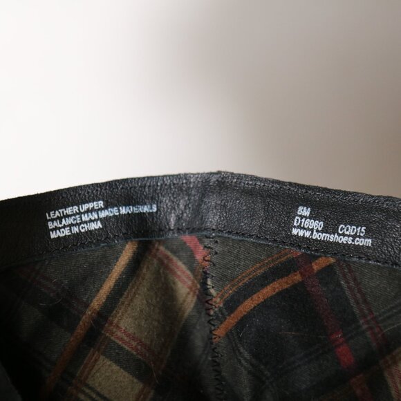 Born Croft Boot Size 8 Leather Motorcycle Biker Side Zip Buckle Mid Calf - Picture 3 of 7